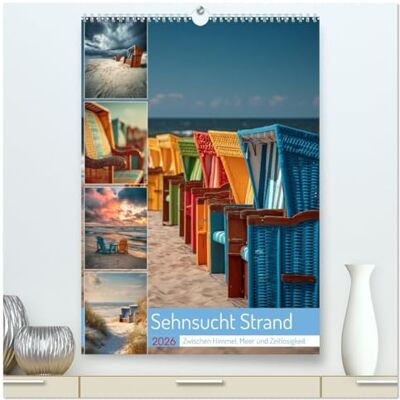 CALVENDO Sehnsucht Strand (hochwertiger Premium Wandkalender 2026 DIN A2 hoch), Kunstdruck in Hochglanz: Dieser Kalender zeigt den Strand von seiner schönsten ... nordisch und zeitlos. ( Orte) CALVENDO Sehnsucht Strand (hochwertiger Premium Wandkalender 2026 DIN A2 hoch), Kunstdruck in Hochglanz: Dieser Kalender zeigt den Strand von seiner schönsten ... nordisch und zeitlos. ( Orte)