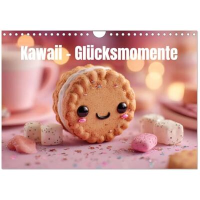 CALVENDO Kawaii-Glücksmomente (Wandkalender 2026 DIN A4 quer), Monatskalender: Der Kalender für Naschkatzen ( Spass) CALVENDO Kawaii-Glücksmomente (Wandkalender 2026 DIN A4 quer), Monatskalender: Der Kalender für Naschkatzen ( Spass)