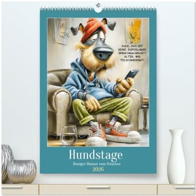CALVENDO Hundstage. Bissiger Humor vom Feinsten (hochwertiger Premium Wandkalender 2026 DIN A2 hoch), Kunstdruck in Hochglanz: Ein urbaner Cartoon-Kalender, in ... durchs Jahr streunen ( Spass) CALVENDO Hundstage. Bissiger Humor vom Feinsten (hochwertiger Premium Wandkalender 2026 DIN A2 hoch), Kunstdruck in Hochglanz: Ein urbaner Cartoon-Kalender, in ... durchs Jahr streunen ( Spass)