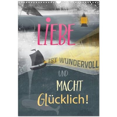 CALVENDO Liebe macht glücklich (Wandkalender 2026 DIN A3 hoch), Monatskalender: Romantisches Organisieren, dieser Kalender macht´s möglich! ( Kunst) CALVENDO Liebe macht glücklich (Wandkalender 2026 DIN A3 hoch), Monatskalender: Romantisches Organisieren, dieser Kalender macht´s möglich! ( Kunst)