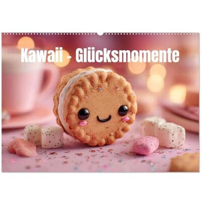CALVENDO Kawaii-Glücksmomente (Wandkalender 2026 DIN A2 quer), Monatskalender: Der Kalender für Naschkatzen ( Spass) CALVENDO Kawaii-Glücksmomente (Wandkalender 2026 DIN A2 quer), Monatskalender: Der Kalender für Naschkatzen ( Spass)