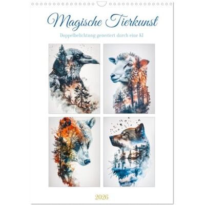 CALVENDO Magische Tierkunst (Wandkalender 2026 DIN A3 hoch), Monatskalender: Dieser kunstvoll gestaltete Kalender läßt Sie in eine traumhafte ... Schönheit erstrahlen. ( Tiere) CALVENDO Magische Tierkunst (Wandkalender 2026 DIN A3 hoch), Monatskalender: Dieser kunstvoll gestaltete Kalender läßt Sie in eine traumhafte ... Schönheit erstrahlen. ( Tiere)