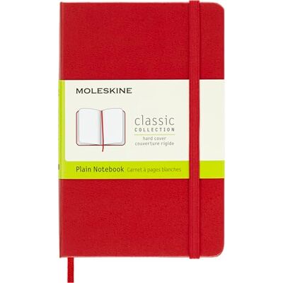 Moleskine Classic Notebook, Notizbuch Mit Blanko Seiten, Hardcover Mit Gummiband, Farbe Scharlachrot, Pocket 9 x 14 cm, 192 Seiten Moleskine Classic Notebook, Notizbuch Mit Blanko Seiten, Hardcover Mit Gummiband, Farbe Scharlachrot, Pocket 9 x 14 cm, 192 Seiten