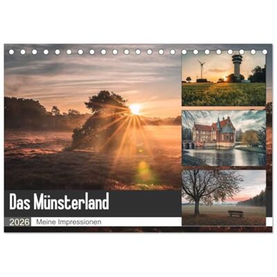 CALVENDO Das Münsterland Meine Impressionen (Tischkalender 2026 DIN A5 quer), Monatskalender: Meine schönsten Motive aus dem Münsterland ( Natur) CALVENDO Das Münsterland Meine Impressionen (Tischkalender 2026 DIN A5 quer), Monatskalender: Meine schönsten Motive aus dem Münsterland ( Natur)