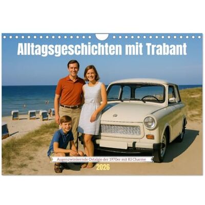 CALVENDO Alltagsgeschichten mit Trabant (Wandkalender 2026 DIN A4 quer), Monatskalender: Ein fröhlicher Ossi Kalender für alle, die in den 1970ern mit dem Trabi unterwegs waren ( Mobilitaet) CALVENDO Alltagsgeschichten mit Trabant (Wandkalender 2026 DIN A4 quer), Monatskalender: Ein fröhlicher Ossi Kalender für alle, die in den 1970ern mit dem Trabi unterwegs waren ( Mobilitaet)