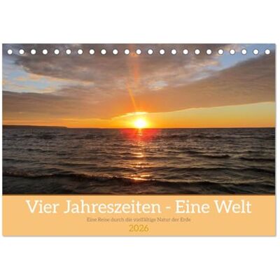 CALVENDO Vier Jahreszeiten Eine Welt (Tischkalender 2026 DIN A5 quer), Monatskalender: Unser Jahreszeiten-Kalender entführt Sie auf eine visuelle ... atemberaubende Fotografie. ( Natur) CALVENDO Vier Jahreszeiten Eine Welt (Tischkalender 2026 DIN A5 quer), Monatskalender: Unser Jahreszeiten-Kalender entführt Sie auf eine visuelle ... atemberaubende Fotografie. ( Natur)