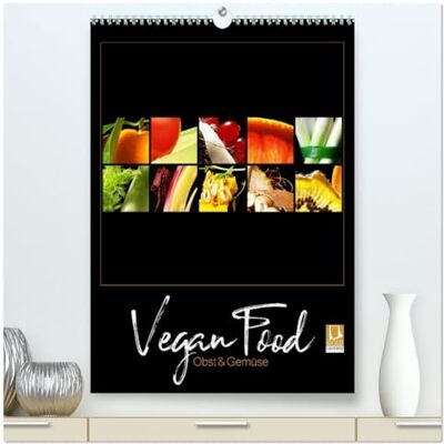 CALVENDO Vegan Food Kalender – Obst und Gemüse auf Schwarz (hochwertiger Premium Wandkalender 2026 DIN A2 hoch), Kunstdruck in Hochglanz: Dekorativer Kalender für die Küche auf Schwarz. ( Lifestyle) CALVENDO Vegan Food Kalender – Obst und Gemüse auf Schwarz (hochwertiger Premium Wandkalender 2026 DIN A2 hoch), Kunstdruck in Hochglanz: Dekorativer Kalender für die Küche auf Schwarz. ( Lifestyle)