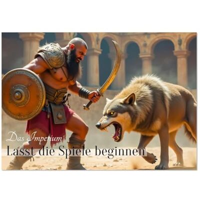 CALVENDO Das Imperium Lasst die Spiele beginnen (Tischkalender 2026 DIN A5 quer), Monatskalender: Ein Kalender mit fiktiven Gladiatoren im Kampf ... ro Gladh und packend. ( Kunst) CALVENDO Das Imperium Lasst die Spiele beginnen (Tischkalender 2026 DIN A5 quer), Monatskalender: Ein Kalender mit fiktiven Gladiatoren im Kampf ... ro Gladh und packend. ( Kunst)