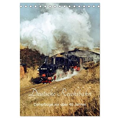 CALVENDO Deutsche Reichsbahn-Dampfzüge vor über 40 Jahren (Tischkalender 2026 DIN A5 hoch), Monatskalender: Ein Kalender für Eisenbahnfans mit ... aus vergangener Zeit. ( Mobilitaet) CALVENDO Deutsche Reichsbahn-Dampfzüge vor über 40 Jahren (Tischkalender 2026 DIN A5 hoch), Monatskalender: Ein Kalender für Eisenbahnfans mit ... aus vergangener Zeit. ( Mobilitaet)