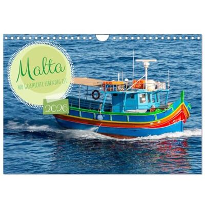 CALVENDO Malta Wo Geschichte lebendig ist (Wandkalender 2026 DIN A4 quer), Monatskalender: Der Kalender fängt mit seinen atemberaubenden Aufnahmen ... historischen Stätten ein. ( Orte) CALVENDO Malta Wo Geschichte lebendig ist (Wandkalender 2026 DIN A4 quer), Monatskalender: Der Kalender fängt mit seinen atemberaubenden Aufnahmen ... historischen Stätten ein. ( Orte)
