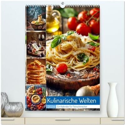 CALVENDO Kulinarische Welten (hochwertiger Premium Wandkalender 2026 DIN A2 hoch), Kunstdruck in Hochglanz: Der kulinarische Kalender, bringt die leckersten ... direkt an deine Wand. ( Lifestyle) CALVENDO Kulinarische Welten (hochwertiger Premium Wandkalender 2026 DIN A2 hoch), Kunstdruck in Hochglanz: Der kulinarische Kalender, bringt die leckersten ... direkt an deine Wand. ( Lifestyle)