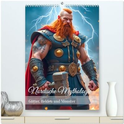 CALVENDO Nordische Mythologie Götter, Helden und Monster (hochwertiger Premium Wandkalender 2026 DIN A2 hoch), Kunstdruck in Hochglanz: Der Kalender zeigt ... Illustrationen. ( Kunst) CALVENDO Nordische Mythologie Götter, Helden und Monster (hochwertiger Premium Wandkalender 2026 DIN A2 hoch), Kunstdruck in Hochglanz: Der Kalender zeigt ... Illustrationen. ( Kunst)