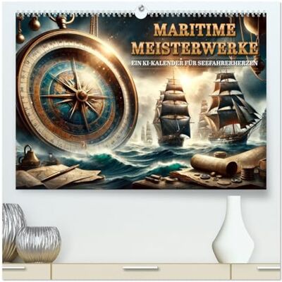 CALVENDO Maritime Meisterwerke: Ein KI-Kalender für Seefahrerherzen (hochwertiger Premium Wandkalender 2026 DIN A2 quer), Kunstdruck in Hochglanz: Segel setzen in KI-Welten ( Wissenschaft) CALVENDO Maritime Meisterwerke: Ein KI-Kalender für Seefahrerherzen (hochwertiger Premium Wandkalender 2026 DIN A2 quer), Kunstdruck in Hochglanz: Segel setzen in KI-Welten ( Wissenschaft)