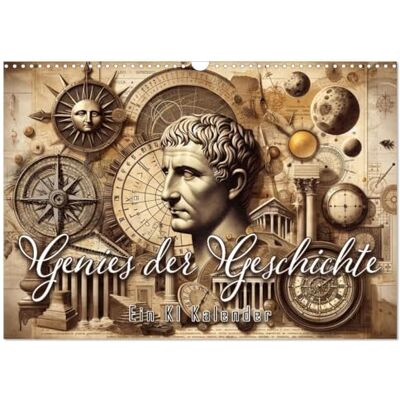 CALVENDO Genies der Geschichte Ein KI Kalender (Wandkalender 2026 DIN A3 quer), Monatskalender: Lichtblicke der Innovation ( Wissenschaft) CALVENDO Genies der Geschichte Ein KI Kalender (Wandkalender 2026 DIN A3 quer), Monatskalender: Lichtblicke der Innovation ( Wissenschaft)