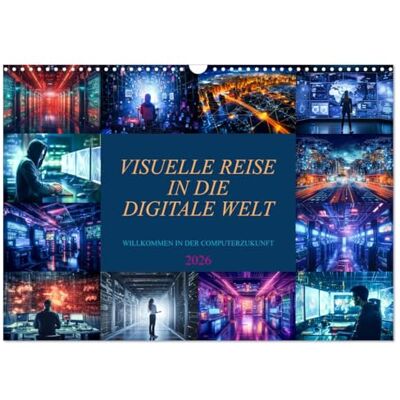 CALVENDO Visuelle Reise in die digitale Welt (Wandkalender 2026 DIN A3 quer), Monatskalender: Erkunden Sie die digitale Welt, eine visuelle Reise durch den Kalender der Zukunft ( Technologie) CALVENDO Visuelle Reise in die digitale Welt (Wandkalender 2026 DIN A3 quer), Monatskalender: Erkunden Sie die digitale Welt, eine visuelle Reise durch den Kalender der Zukunft ( Technologie)