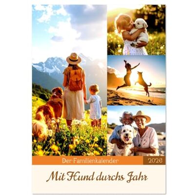 CALVENDO Der Familienkalender Mit Hund durchs Jahr (Wandkalender 2026 DIN A3 hoch), Monatskalender: Der Kalender ist eine inspirierende Begleitung ... unsere Lebensbegleiter sind. ( Tiere) CALVENDO Der Familienkalender Mit Hund durchs Jahr (Wandkalender 2026 DIN A3 hoch), Monatskalender: Der Kalender ist eine inspirierende Begleitung ... unsere Lebensbegleiter sind. ( Tiere)