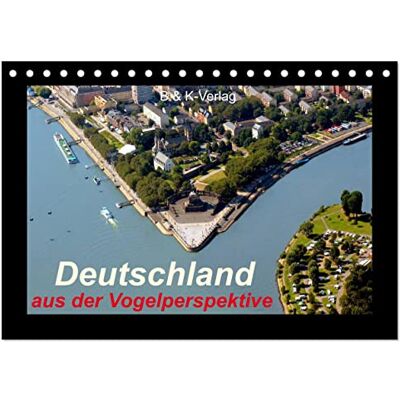 CALVENDO Deutschland aus der Vogelperspektive (Tischkalender 2026 DIN A5 quer), Monatskalender: Dieser Kalender zeigt die wunderschöne Landschaft, ... Hessen und Rheinland-Pfalz. ( Orte) CALVENDO Deutschland aus der Vogelperspektive (Tischkalender 2026 DIN A5 quer), Monatskalender: Dieser Kalender zeigt die wunderschöne Landschaft, ... Hessen und Rheinland-Pfalz. ( Orte)