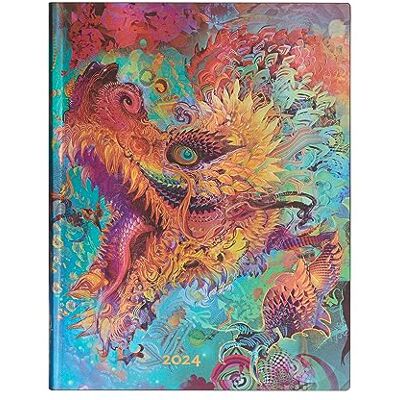Paperblanks 12 Monate Softcover Flexis-Kalender 2024 Humming Dragon Tagesüberblick Ultra (180 × 230 mm) Paperblanks 12 Monate Softcover Flexis-Kalender 2024 Humming Dragon Tagesüberblick Ultra (180 × 230 mm)