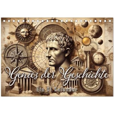 CALVENDO Genies der Geschichte Ein KI Kalender (Tischkalender 2026 DIN A5 quer), Monatskalender: Lichtblicke der Innovation ( Wissenschaft) CALVENDO Genies der Geschichte Ein KI Kalender (Tischkalender 2026 DIN A5 quer), Monatskalender: Lichtblicke der Innovation ( Wissenschaft)
