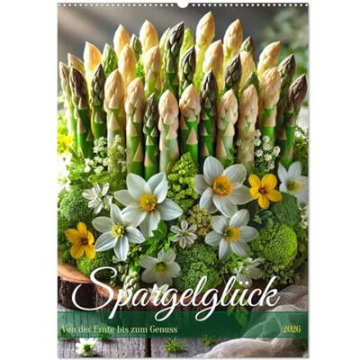 CALVENDO Spargelglück – von der Ernte bis zum Genuss (Wandkalender 2026 DIN A2 hoch), Monatskalender: Ein Jahr voller köstlicher Spargelmomente. Von ... und klassischen Rezepten ( Lifestyle) CALVENDO Spargelglück – von der Ernte bis zum Genuss (Wandkalender 2026 DIN A2 hoch), Monatskalender: Ein Jahr voller köstlicher Spargelmomente. Von ... und klassischen Rezepten ( Lifestyle)