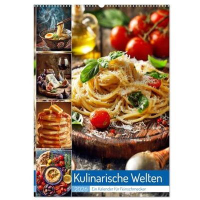 CALVENDO Kulinarische Welten (Wandkalender 2026 DIN A2 hoch), Monatskalender: Der kulinarische Kalender, bringt die leckersten Momente des Jahres direkt an deine Wand. ( Lifestyle) CALVENDO Kulinarische Welten (Wandkalender 2026 DIN A2 hoch), Monatskalender: Der kulinarische Kalender, bringt die leckersten Momente des Jahres direkt an deine Wand. ( Lifestyle)