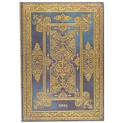 Orion Blue Luxe (Luxe Design) Grande 12-month Vertical Hardback Dayplanner 2025 (Elastic Band Closure): tydzień na dwóch stronach, zamykany na gumkę, papier 100 gsm Orion Blue Luxe (Luxe Design) Grande 12-month Vertical Hardback Dayplanner 2025 (Elastic Band Closure): tydzień na dwóch stronach, zamykany na gumkę, papier 100 gsm