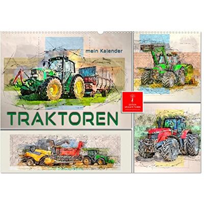 CALVENDO Traktoren mein Kalender (Wandkalender 2026 DIN A2 quer), Monatskalender: Immer größer, immer stärker, immer imposanter, Traktoren in der Landwirtschaft. ( Technologie) CALVENDO Traktoren mein Kalender (Wandkalender 2026 DIN A2 quer), Monatskalender: Immer größer, immer stärker, immer imposanter, Traktoren in der Landwirtschaft. ( Technologie)