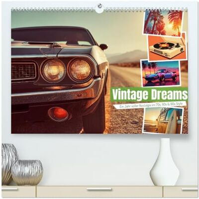 CALVENDO Vintage Dreams (hochwertiger Premium Wandkalender 2026 DIN A2 quer), Kunstdruck in Hochglanz: Dieser Retro & Vintage Kalender bringt die Highlights ... Arcade und Muscle Cars. ( Kunst) CALVENDO Vintage Dreams (hochwertiger Premium Wandkalender 2026 DIN A2 quer), Kunstdruck in Hochglanz: Dieser Retro & Vintage Kalender bringt die Highlights ... Arcade und Muscle Cars. ( Kunst)