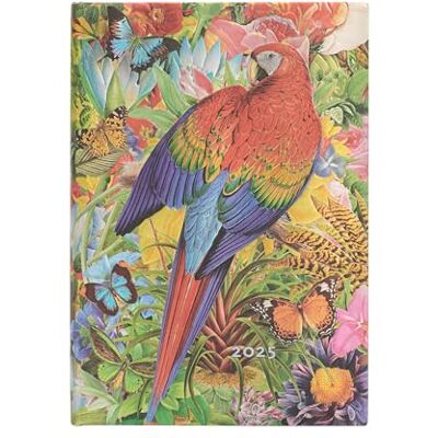 Orion Tropical Garden (Nature Montages) Midi 12-month Horizontal Hardback Dayplanner 2025 (Elastic Band Closure): tydzień na dwóch stronach, zamykany na gumkę, papier 100 gsm Orion Tropical Garden (Nature Montages) Midi 12-month Horizontal Hardback Dayplanner 2025 (Elastic Band Closure): tydzień na dwóch stronach, zamykany na gumkę, papier 100 gsm