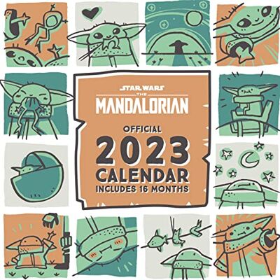 Pyramid Disney Star Wars The Mandalorian Child Kalender 2023 – Monatsplaner 30 cm x 30 cm – Offizielles Merchandise-Produkt Pyramid Disney Star Wars The Mandalorian Child Kalender 2023 – Monatsplaner 30 cm x 30 cm – Offizielles Merchandise-Produkt