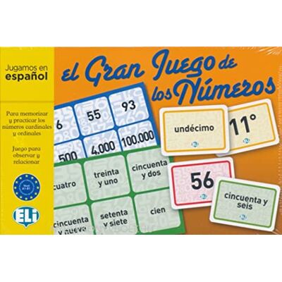 Klett EL Gran Juego de los Números: Juego para observar y relacionar. para memorizar y practicar los numéros cardinales y ordinales. Spiel mit 132 Spielkarten, 36 Bingotafeln und Spielanleitung Klett EL Gran Juego de los Números: Juego para observar y relacionar. para memorizar y practicar los numéros cardinales y ordinales. Spiel mit 132 Spielkarten, 36 Bingotafeln und Spielanleitung