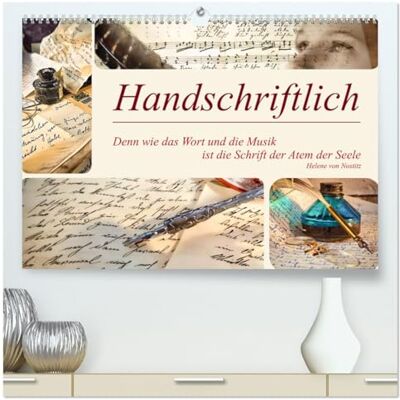 CALVENDO Handschriftlich (hochwertiger Premium Wandkalender 2026 DIN A2 quer), Kunstdruck in Hochglanz: Der Kalender führt uns auf eine historische Reise durch ... Persönlichkeit und Seele. ( Kunst) CALVENDO Handschriftlich (hochwertiger Premium Wandkalender 2026 DIN A2 quer), Kunstdruck in Hochglanz: Der Kalender führt uns auf eine historische Reise durch ... Persönlichkeit und Seele. ( Kunst)