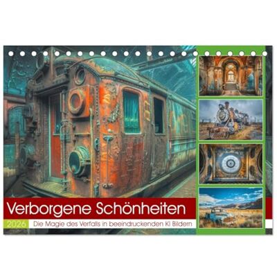 CALVENDO Verborgene Schönheiten (Tischkalender 2026 DIN A5 quer), Monatskalender: Jeder Ort in diesem Kalender, erzählt seine eigene Geschichte von ... von einer magischen Aura. ( Orte) CALVENDO Verborgene Schönheiten (Tischkalender 2026 DIN A5 quer), Monatskalender: Jeder Ort in diesem Kalender, erzählt seine eigene Geschichte von ... von einer magischen Aura. ( Orte)