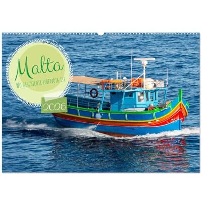 CALVENDO Malta Wo Geschichte lebendig ist (Wandkalender 2026 DIN A2 quer), Monatskalender: Der Kalender fängt mit seinen atemberaubenden Aufnahmen ... historischen Stätten ein. ( Orte) CALVENDO Malta Wo Geschichte lebendig ist (Wandkalender 2026 DIN A2 quer), Monatskalender: Der Kalender fängt mit seinen atemberaubenden Aufnahmen ... historischen Stätten ein. ( Orte)