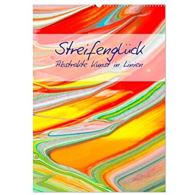 CALVENDO Streifenglück (Wandkalender 2026 DIN A2 hoch), Monatskalender: Abstrakte Malerei in Linien. Ein Kalender voller farbenfroher abstrakter ... Bildern beschenkt. ( Kunst) CALVENDO Streifenglück (Wandkalender 2026 DIN A2 hoch), Monatskalender: Abstrakte Malerei in Linien. Ein Kalender voller farbenfroher abstrakter ... Bildern beschenkt. ( Kunst)