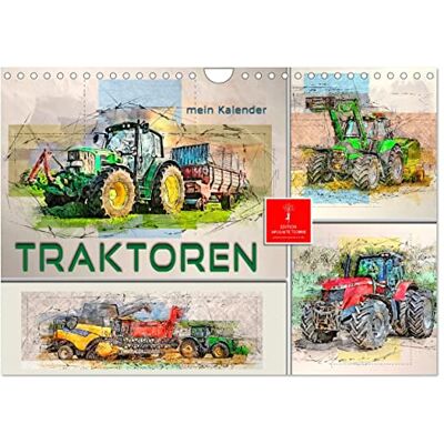 CALVENDO Traktoren mein Kalender (Wandkalender 2026 DIN A4 quer), Monatskalender: Immer größer, immer stärker, immer imposanter, Traktoren in der Landwirtschaft. ( Technologie) CALVENDO Traktoren mein Kalender (Wandkalender 2026 DIN A4 quer), Monatskalender: Immer größer, immer stärker, immer imposanter, Traktoren in der Landwirtschaft. ( Technologie)