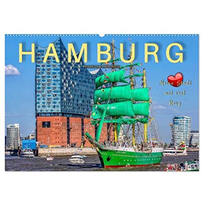 CALVENDO Kalender 2027 · Hamburg meine Stadt mit viel Herz Hamburg, bezaubernde Stadt an der Elbe · DIN A2 quer · Wandkalender CALVENDO Kalender 2027 · Hamburg meine Stadt mit viel Herz Hamburg, bezaubernde Stadt an der Elbe · DIN A2 quer · Wandkalender