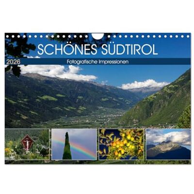 CALVENDO Schönes Südtirol (Wandkalender 2026 DIN A4 quer), Monatskalender: Stimmungsvolle Farbfotografien aus Südtirol. ( Orte) CALVENDO Schönes Südtirol (Wandkalender 2026 DIN A4 quer), Monatskalender: Stimmungsvolle Farbfotografien aus Südtirol. ( Orte)