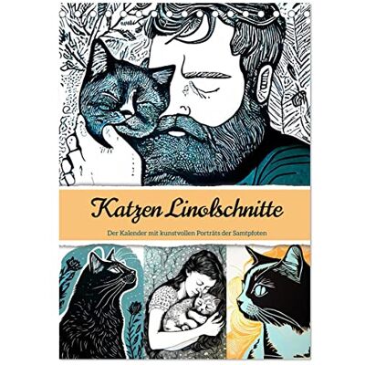 CALVENDO Katzen Linolschnitt Der Kalender mit kunstvollen Porträts der Samtpfoten (Tischkalender 2026 DIN A5 hoch), Monatskalender: Linolschnittkatzen: Kunstkalender ( Tiere) CALVENDO Katzen Linolschnitt Der Kalender mit kunstvollen Porträts der Samtpfoten (Tischkalender 2026 DIN A5 hoch), Monatskalender: Linolschnittkatzen: Kunstkalender ( Tiere)