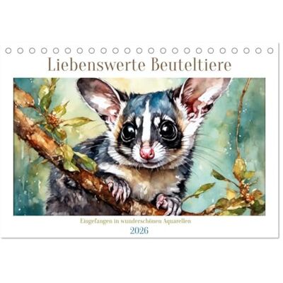 CALVENDO Liebenswerte Beuteltiere (Tischkalender 2026 DIN A5 quer), Monatskalender: Ein wunderschöner Kalender mit ungewöhnlichen Tieren ( Tiere) CALVENDO Liebenswerte Beuteltiere (Tischkalender 2026 DIN A5 quer), Monatskalender: Ein wunderschöner Kalender mit ungewöhnlichen Tieren ( Tiere)