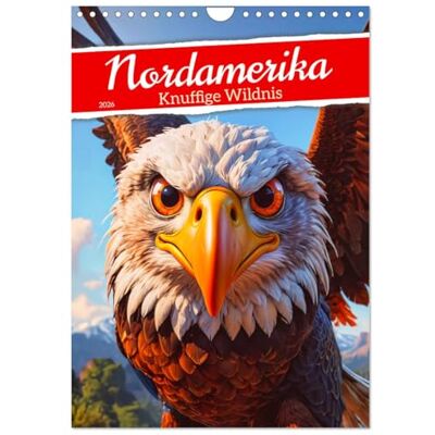 CALVENDO Nordamerika Knuffige Wildnis (Wandkalender 2026 DIN A4 hoch), Monatskalender: Ein bezaubernder Kalender mit niedlichen, liebevoll ... Monat zum Leben erwachen. ( Tiere) CALVENDO Nordamerika Knuffige Wildnis (Wandkalender 2026 DIN A4 hoch), Monatskalender: Ein bezaubernder Kalender mit niedlichen, liebevoll ... Monat zum Leben erwachen. ( Tiere)