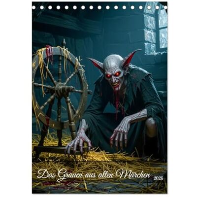 CALVENDO Das Grauen aus alten Märchen (Tischkalender 2026 DIN A5 hoch), Monatskalender: Ein Horror-Kalender mit realistisch gestalteten Märchenmonstern. ( Kunst) CALVENDO Das Grauen aus alten Märchen (Tischkalender 2026 DIN A5 hoch), Monatskalender: Ein Horror-Kalender mit realistisch gestalteten Märchenmonstern. ( Kunst)