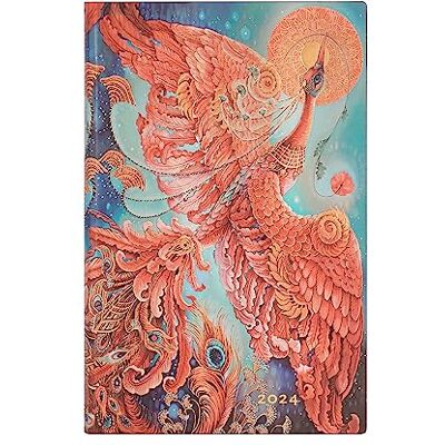 Paperblanks 12 Monate Softcover Flexis-Kalender 2024 Feuervogel Horizontal Maxi (135 × 210 mm) Paperblanks 12 Monate Softcover Flexis-Kalender 2024 Feuervogel Horizontal Maxi (135 × 210 mm)