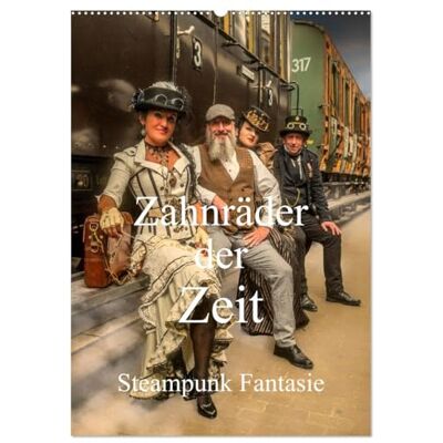 CALVENDO Zahnräder der Zeit (Wandkalender 2026 DIN A2 hoch), Monatskalender: 12 Monate Steampunk-Fantasie ( Menschen) CALVENDO Zahnräder der Zeit (Wandkalender 2026 DIN A2 hoch), Monatskalender: 12 Monate Steampunk-Fantasie ( Menschen)
