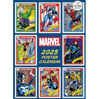 Pyramid – Marvel 2025 Posterkalender, 29,7x42cm, Superhelden-Filmkalender, je Monat ein Poster, nachhaltig nur mit Papierumschlag Pyramid – Marvel 2025 Posterkalender, 29,7x42cm, Superhelden-Filmkalender, je Monat ein Poster, nachhaltig nur mit Papierumschlag