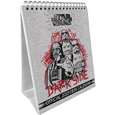 Pyramid Star Wars Classic (Erwachsene) 2023 – Schreibtischkalender mit Monatsansicht, 15 cm x 19 cm, offizielles Lizenzprodukt Pyramid Star Wars Classic (Erwachsene) 2023 – Schreibtischkalender mit Monatsansicht, 15 cm x 19 cm, offizielles Lizenzprodukt