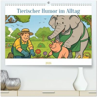 CALVENDO Tierischer Humor im Alltag (hochwertiger Premium Wandkalender 2026 DIN A2 quer), Kunstdruck in Hochglanz: Der Kalender zeigt, wie humorvoll der Alltag mit Tieren sein kann. ( Spass) CALVENDO Tierischer Humor im Alltag (hochwertiger Premium Wandkalender 2026 DIN A2 quer), Kunstdruck in Hochglanz: Der Kalender zeigt, wie humorvoll der Alltag mit Tieren sein kann. ( Spass)