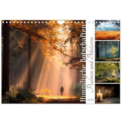 CALVENDO Psalmen und Bibelverse Himmlische Botschaften (Wandkalender 2026 DIN A4 quer), Monatskalender: Worte des Lichts und Seelenfrieden ( Glaube) CALVENDO Psalmen und Bibelverse Himmlische Botschaften (Wandkalender 2026 DIN A4 quer), Monatskalender: Worte des Lichts und Seelenfrieden ( Glaube)