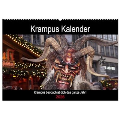 CALVENDO Krampus Kalender 2026 (Wandkalender 2026 DIN A2 quer), Monatskalender: Krampus beobachtet dich das ganze Jahr ( Kunst) CALVENDO Krampus Kalender 2026 (Wandkalender 2026 DIN A2 quer), Monatskalender: Krampus beobachtet dich das ganze Jahr ( Kunst)
