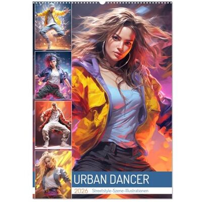 CALVENDO Urban Dancer. Streetstyle-Szene-Illustrationen (Wandkalender 2026 DIN A2 hoch), Monatskalender: Dieser Streetdance Kalender vereint Rhythmus und Style ( Kunst) CALVENDO Urban Dancer. Streetstyle-Szene-Illustrationen (Wandkalender 2026 DIN A2 hoch), Monatskalender: Dieser Streetdance Kalender vereint Rhythmus und Style ( Kunst)